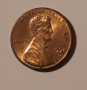1 цент САЩ 1992 1 цент 1992 Американска монета Линкълн , снимка 1