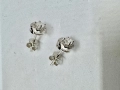 Сребърни обеци с мойсанит (Диамант) 0.5 карата, снимка 10