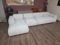 Светло кремав ъглов диван от плат Flex Felix, снимка 4