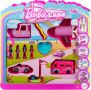 Barbie Mini BarbieLand Комплект 4 кукли 4см и 4 играчки превозно средство, променящи цвета си, JDB85, снимка 1