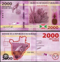 Бурунди 2000 франка UNC, снимка 1 - Нумизматика и бонистика - 44956891