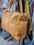 естествена кожа голяма чанта,натурален кафяв цвят  PIECES , снимка 11