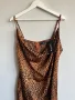 PrettyLittleThing елегантна сатенена леопардова рокля XL /EU 46, снимка 7