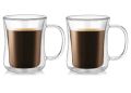 Стъклена чаша за капучино или чай с двойно дъно 350 мл - ПРОМОЦИЯ, снимка 1 - Чаши - 45775232