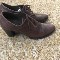 Обувки естествена кожа в кафяво, снимка 7 - Дамски обувки на ток - 45495151