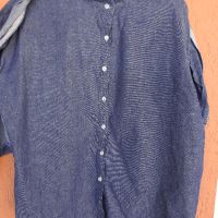 Винтидж ретро соц. дамска дънкова риза Левент 80-те (L/XL) 170 , снимка 9 - Ризи - 45388304