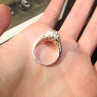 Сребърен пръстен с бял опал 8x6мм, тегло 5.3гр., снимка 5 - Пръстени - 45075176