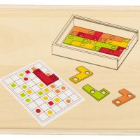 НОВИ! Дървена игра с геометрични фигури Монтесори Геометрия, снимка 3 - Образователни игри - 45079874