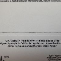 НОВ!Apple iPad Mini 6th Gen`64GB Wi-Fi Space Gray/Гаранция, снимка 5 - Таблети - 45466720