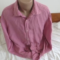 Мъжка риза с дълъг ръкав от лен Monoprix Homme, снимка 1 - Ризи - 45891452