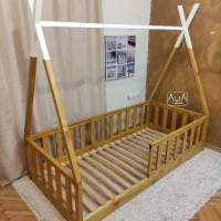 Детско легло ТИПИ | НОВ модел Монтесори: ТИПИ++ | Легло къщичка | легло от дърво, снимка 2 - Мебели за детската стая - 45037097