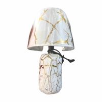 Стилна нощна лампа с елегантен мраморен дизайн, снимка 4 - Настолни лампи - 45659403