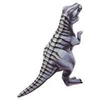 Плюшена играчка Динозавър Тиранозавър, Сив, 30см, снимка 3 - Плюшени играчки - 45780351
