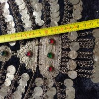 Сребърна Трепка Възрожденски Прочелник накит носия пафти, снимка 8 - Антикварни и старинни предмети - 45445575