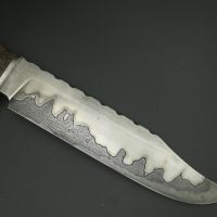 Ръчно изработени ножове от дамаска стомана, сакс от неръждаема стомана, снимка 4 - Ножове - 37276535