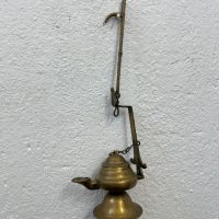 Автентична бронзова маслена лампа. №5265, снимка 1 - Колекции - 45079418