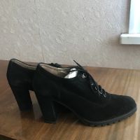 Дамски обувки черен велур, снимка 6 - Дамски обувки на ток - 45495044