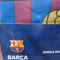 Комплект спално бельо FC Barcelona 135 см. x 200 см. + 50 см. x 75 см., снимка 3 - Спално бельо - 45002866