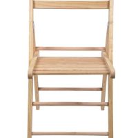 Сгъваем дървен естествен цвят тераса стол 41x40x76cm, снимка 2 - Градински мебели, декорация  - 45503618