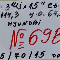 патерица 15’’4x114,3 оригинална за hyundai/kia-хюндай/кия-№698, снимка 2 - Гуми и джанти - 45504967