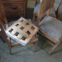 Стари масивни столове прочети описание, снимка 5 - Антикварни и старинни предмети - 45837127