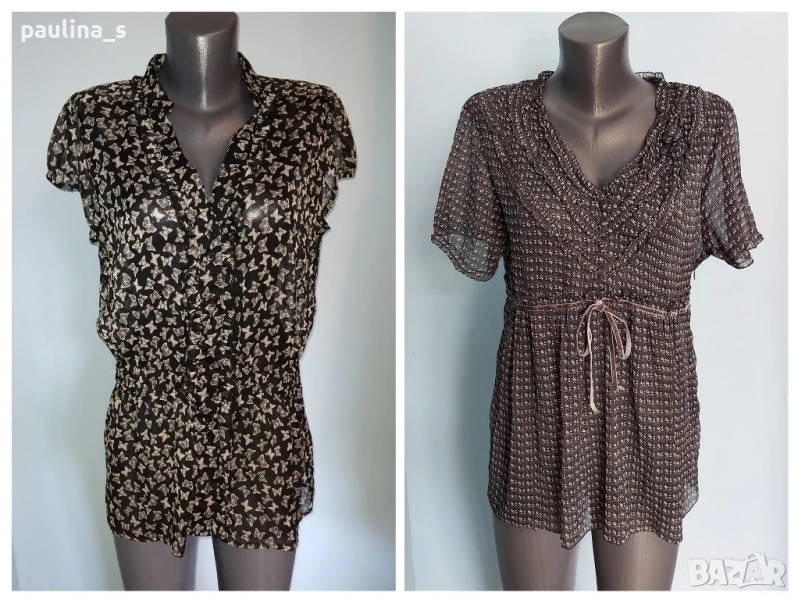 Два различни броя / Уникална туника от копринен шифон "flame" и "Street one" by Gap , снимка 1