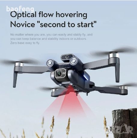 Нов Професионален дрон с 8K HD камера 2 камери 1800mah LF632 безчетков мотор dron 2024, снимка 1