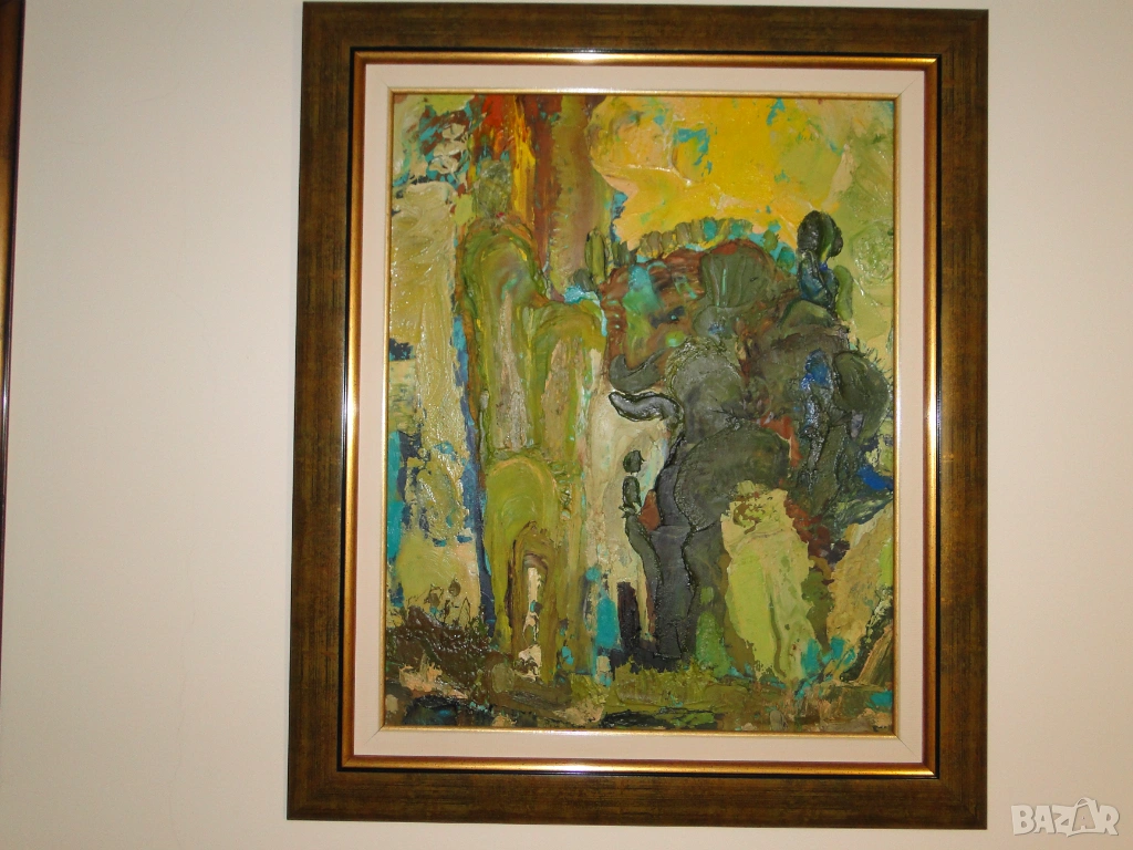 Картина на Марчо Ташакманов, маслени бои на фазер, снимка 1