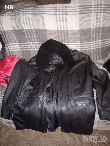 масивно кожено яке с подплата която се маха, снимка 1