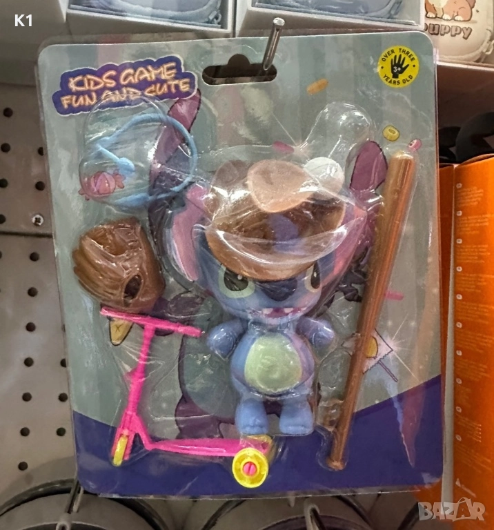 Комплект фигурка Стич с аксесоари Stitch, снимка 1