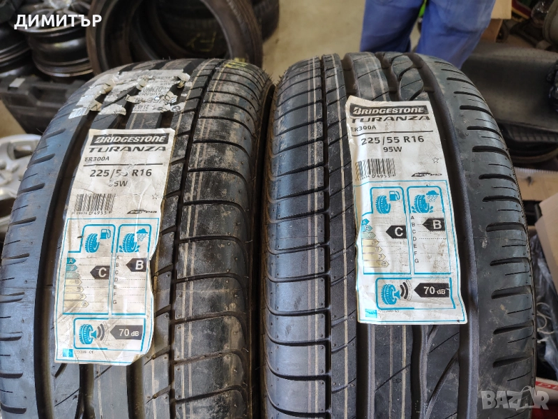 2бр.НОВИ летни гуми BRIDGESTONE 225 55 16 цена за брой, снимка 1
