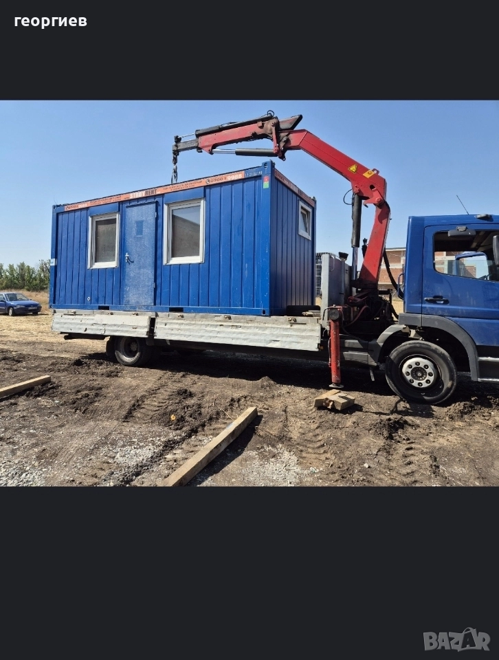 Товарни превози камион с кран , снимка 1