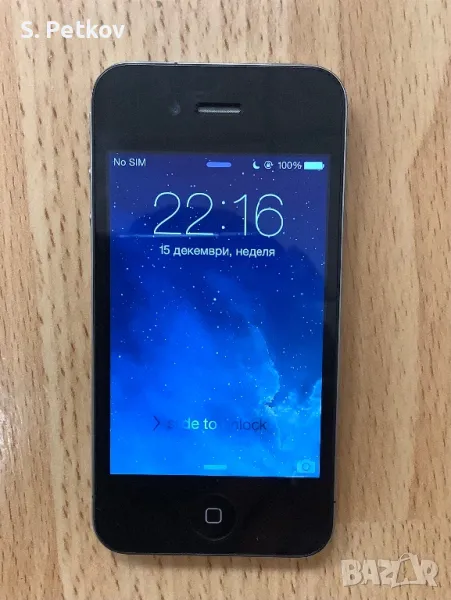 iPhone four black , снимка 1