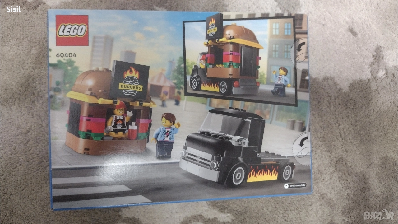 Конструктор LEGO City - Камион за бургери, снимка 1