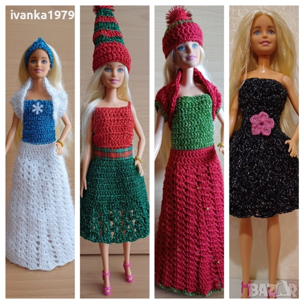 Дрехи за кукла Барби нови ръчно изработени , снимка 1