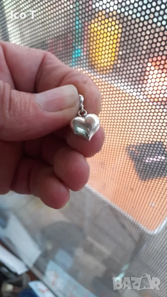 сребърно сърце , снимка 1