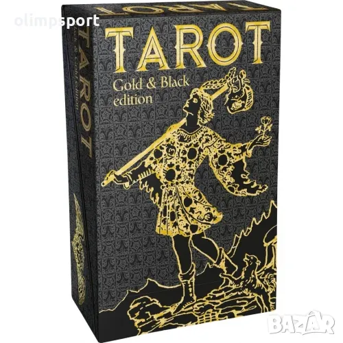 карти таро LOSCARABEO BLACK AND GOLD нови , снимка 1