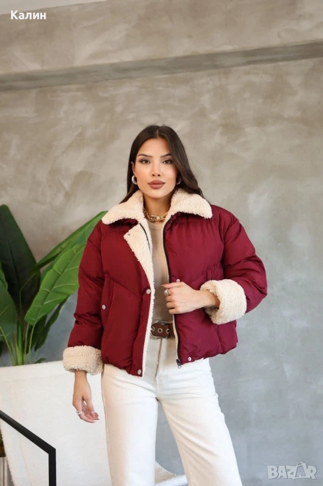 Дамски яке с каракул - три цвята - 23€, снимка 1