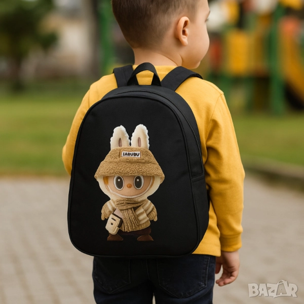 Пъстри детски ранички с герои лабубу, снимка 1