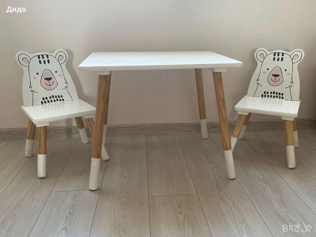 Детска маса с два стола, снимка 1