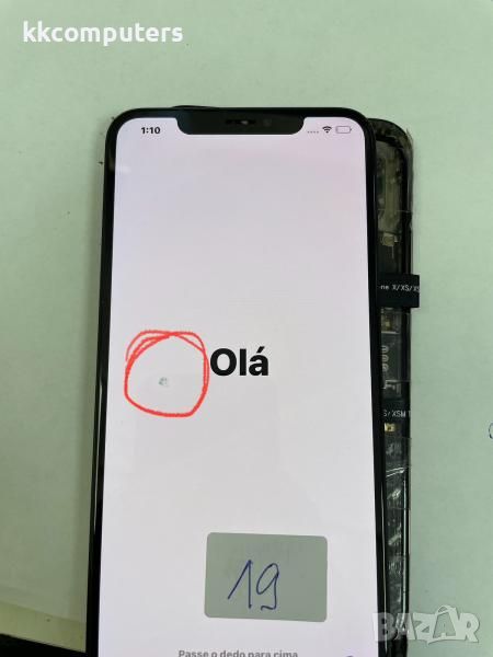 LCD Дисплей за iPhone XS Max 6.5'+ Тъч скрийн / Черен / ДЕФЕКТ 19 Баркод : 240643, снимка 1