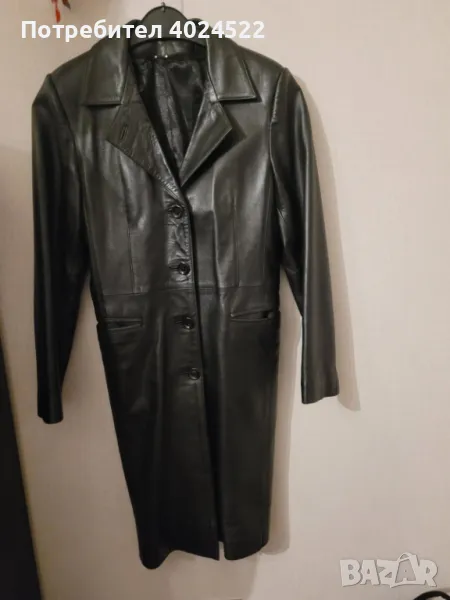 Стилно пролетно кожено палто, снимка 1