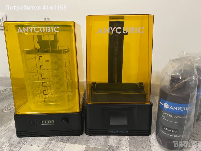 ANYCUBIC Photon Mono 4K, Wash Cure 2 + още - Комплект, 3D принтер, снимка 1