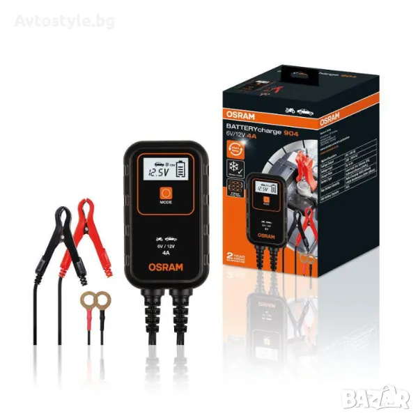 Интелигентно зарядно устройство за акумулатор,OSRAM-OEBCS904  , снимка 1
