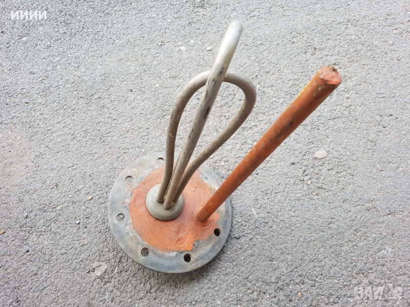 Фланец с нагревател и термостат за бойлер 80 литра , снимка 1