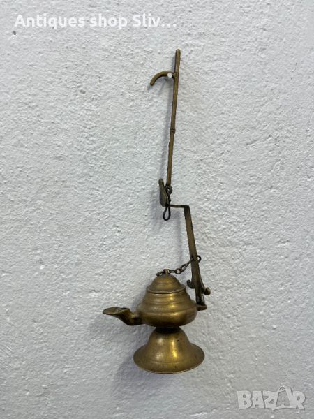 Автентична бронзова маслена лампа. №5265, снимка 1