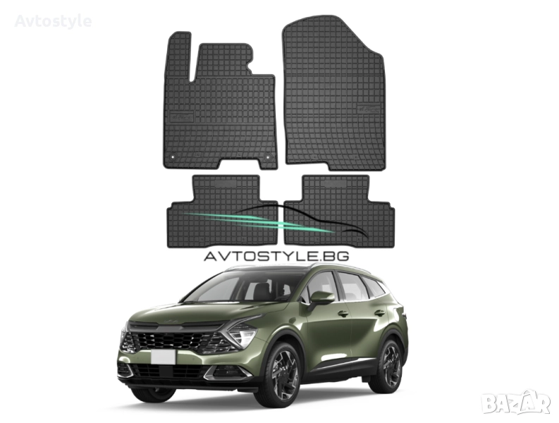 Гумени стелки за Kia Sportage Suv/Hybrid  след 2021 г., Frogum, снимка 1