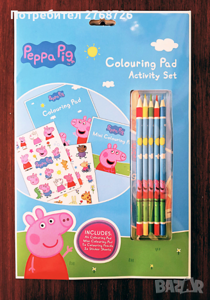 Нов комплект за оцветяване с Пепа пиг, внос от Англия.., снимка 1