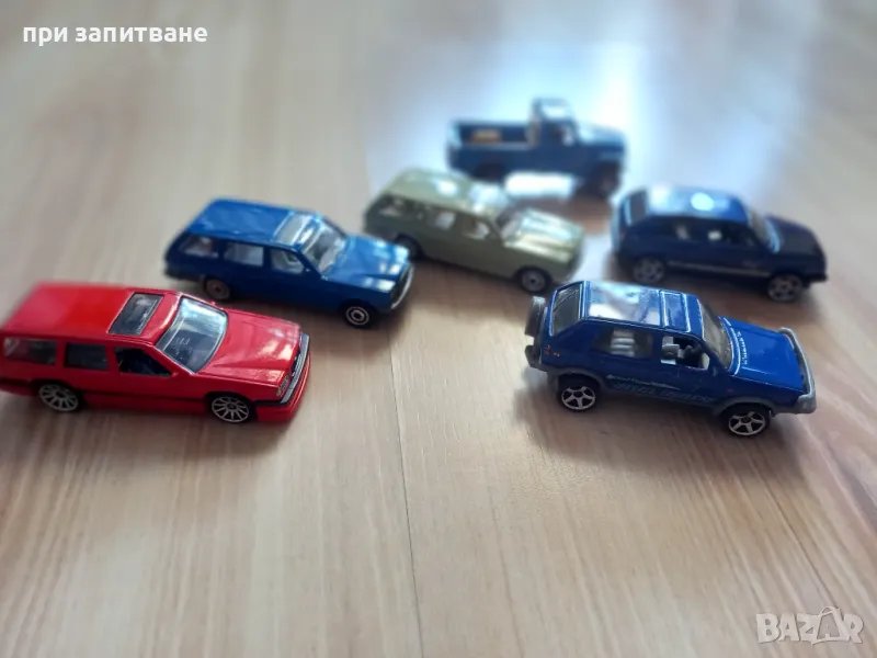 Отлични Mercedes w123, Volvo 850 и Vw Golf 2, Golf Country на Machbox Hot wheels, снимка 1