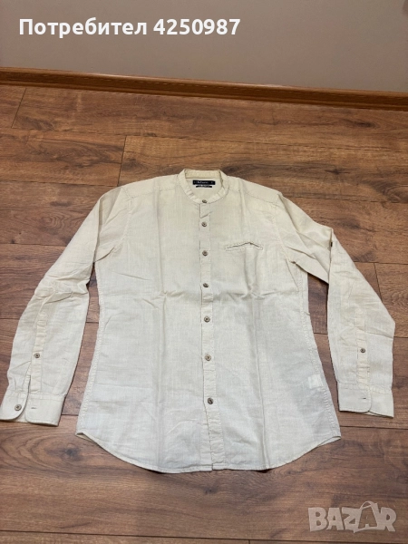 Мъжка ленена риза, снимка 1